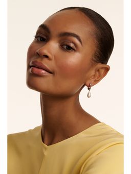 Ted Baker - White Twisted Pearl Drop Earrings