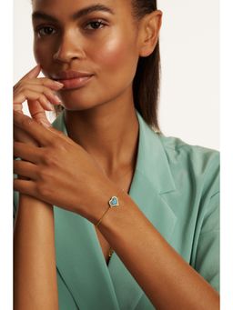 Ted Baker - Turquoise Faceted Stone Heart Adjustable Bracelet