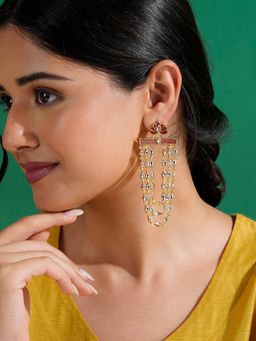 Teejh - Ek Ladki Ko Dekha Maroon Truck Art Earrings