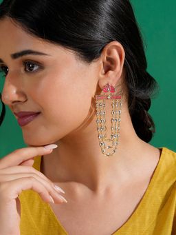 Teejh - Ek Ladki Ko Dekha Fuchsia Pink Truck Art Earrings