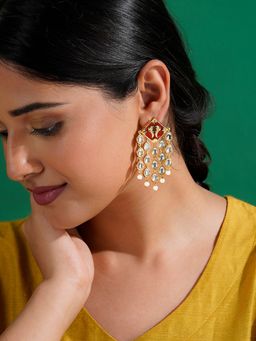 Teejh - Ashoka Maroon Truck Art Earrings