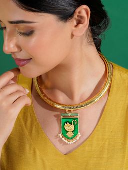 Teejh - Meri Gaddi Mahaan Green Necklace