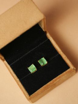 VIRAASI - Green Mint Square Earring