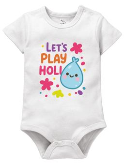 Zeezeezoo - Let's play in Holi Balloon 100% Cotton Baby Romper