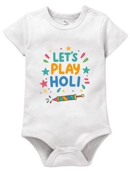 Zeezeezoo - Let's play in Holi Pichkari 100% Cotton Baby Romper