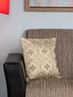 At Home by Nilkamal - Decorative Cushion Cover 40 x 40 cm Brown