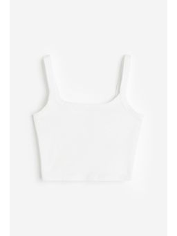 H&M - Women White Cropped strappy top