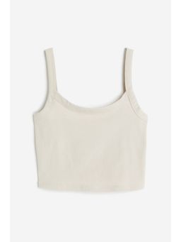 H&M - Women Beige Cropped strappy top