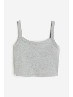 H&M - Women Grey Cropped strappy top