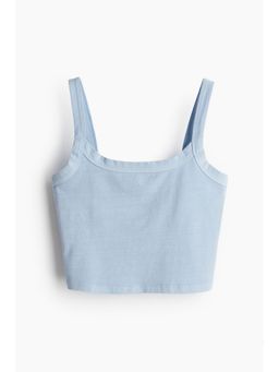 H&M - Women Blue Cropped strappy top