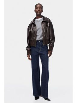 H&M - Women Blue Wide High Waist Jeans