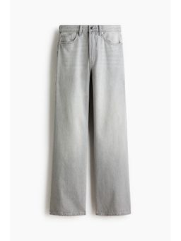 H&M - Women Grey Wide High Waist Jeans