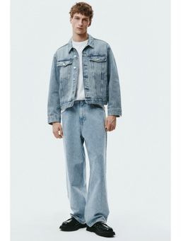 H&M - Men Blue Baggy Jeans