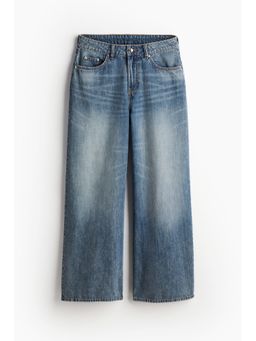H&M - Women Blue Baggy Wide Low Jeans