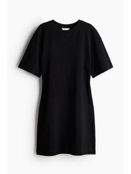 H&M - Women Black Waisted T-shirt dress