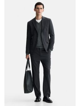 H&M - Men Grey Regular Fit Suit trousers