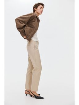 H&M - Women Beige Cigarette trousers