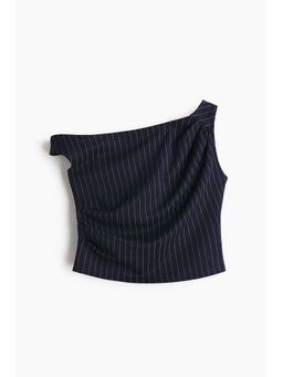 H&M - Women Blue One-shoulder Ponte di Roma top