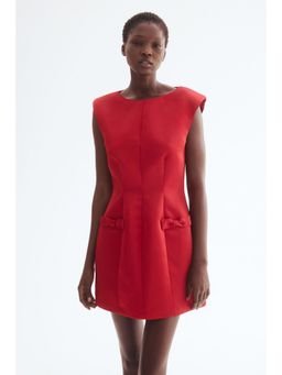 H&M - Women Red Bow-detail dress
