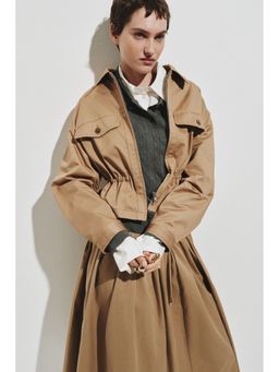 H&M - Women Beige Cotton twill jacket