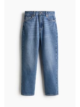 H&M - Women Blue Mom Slim Fit High Waist Ankle Jeans