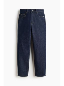 H&M - Women Blue Mom Slim Fit High Waist Ankle Jeans