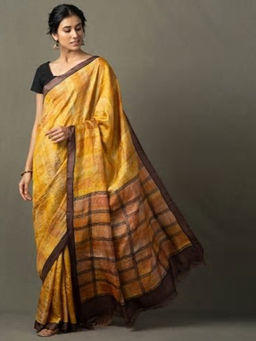 Fabindia - Silk Tussar Printed Sari