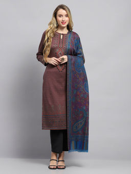 Monte Carlo - Womens Printed Blue Shawl