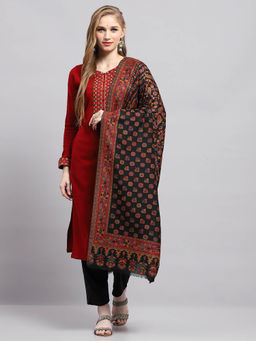 Monte Carlo - Womens Printed Multi-Color Shawl