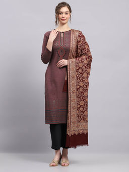 Monte Carlo - Womens Printed Rust Shawl