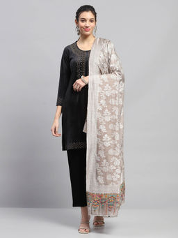 Monte Carlo - Womens Self Design Multi-Color Reversible Shawl