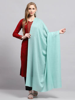Monte Carlo - Womens Solid Sea Green Shawl