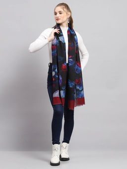 Monte Carlo - Womens Printed Multi-Color Stole