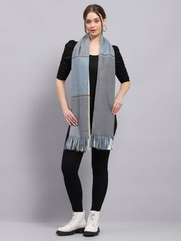 Monte Carlo - Womens Solid Blue Stole