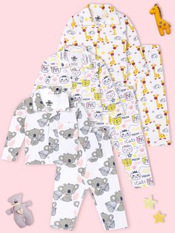 The Mom Store - Baby Shirt with Pyjamas - Option F (Set of 6)