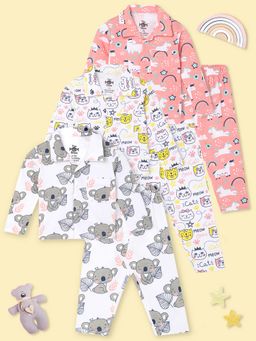 The Mom Store - Baby Shirt with Pyjamas - Option D (Set of 6)