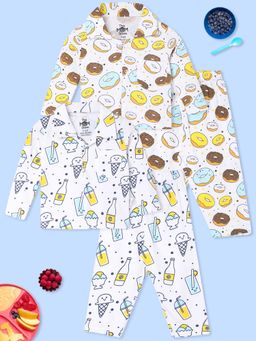The Mom Store - Shirts with Pyjamas My Smoothie & Sweet Like A Doughnut (Set of 4)
