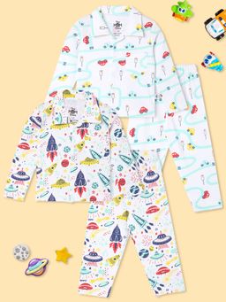 The Mom Store - Baby Shirts with Pyjamas City Drive & Tour To The Space (Set of 4)