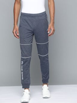 Alcis - Men Navy Blue Printed Track Pants