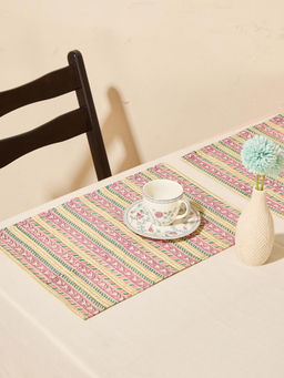 Fabindia - Cotton Printed Roma Mat 6pcs (Pack of 6)