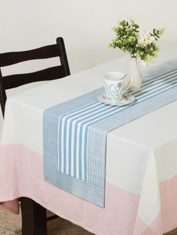 Fabindia - Blue Cotton Printed Runner