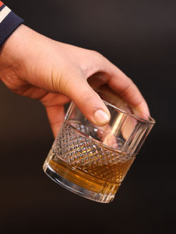 Smokey Cocktail - Round Diamond Whiskey Premium Glass (Pack of 6)