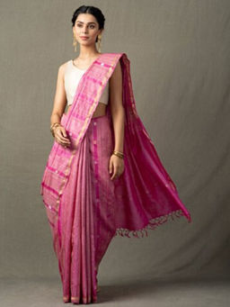 Fabindia - Silk Tussar Woven Sari
