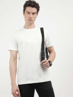 Calvin Klein - Off-White Regular Fit T-Shirt
