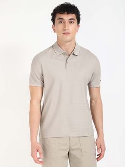 Calvin Klein - Beige Regular Fit Polo T-Shirt
