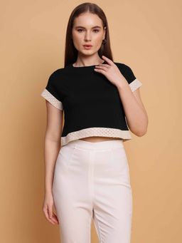 Sands of India - Black Solid T-Shirt