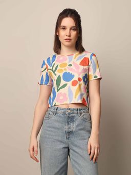 ONLY - Multicolor Printed Regular T-Shirt