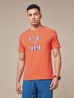 CULT - Training Typographic Mens Orange T-Shirt