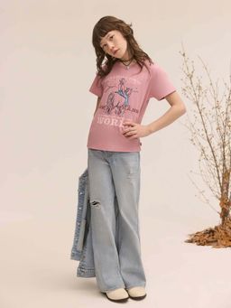 Levi's - Girls Pink Printed T-shirt