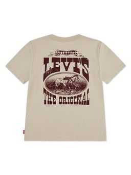 Levi's - Boys Beige Typography Printed T-shirt